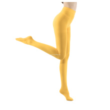 atacado vestindo meia-calça amarela grossa feminina